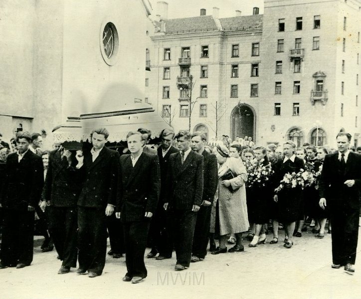 KKE 1327.jpg - Pogrzeb Kleczkowskiego, Wilno, V 1954 r.